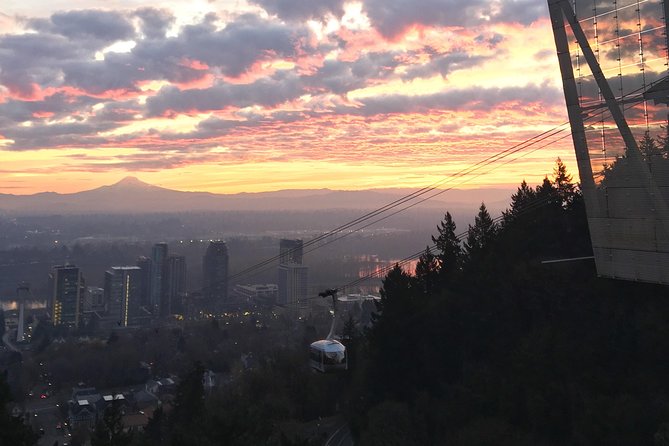 Aerial Tram Ride with Doughnuts at Sunrise in Portland Oregon - Director Park pickup and a 6:30am start that actually works