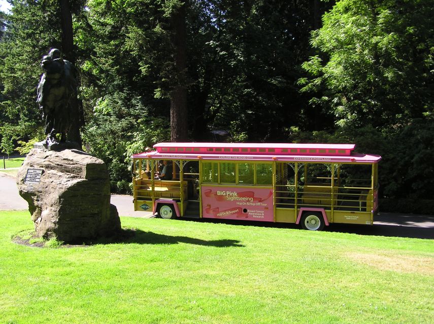 Gray Line Pink Trolley 2-Day Hop-On Hop-Off Tour Ticket - Day 1: parks and Portland’s rose-and-hill vibe