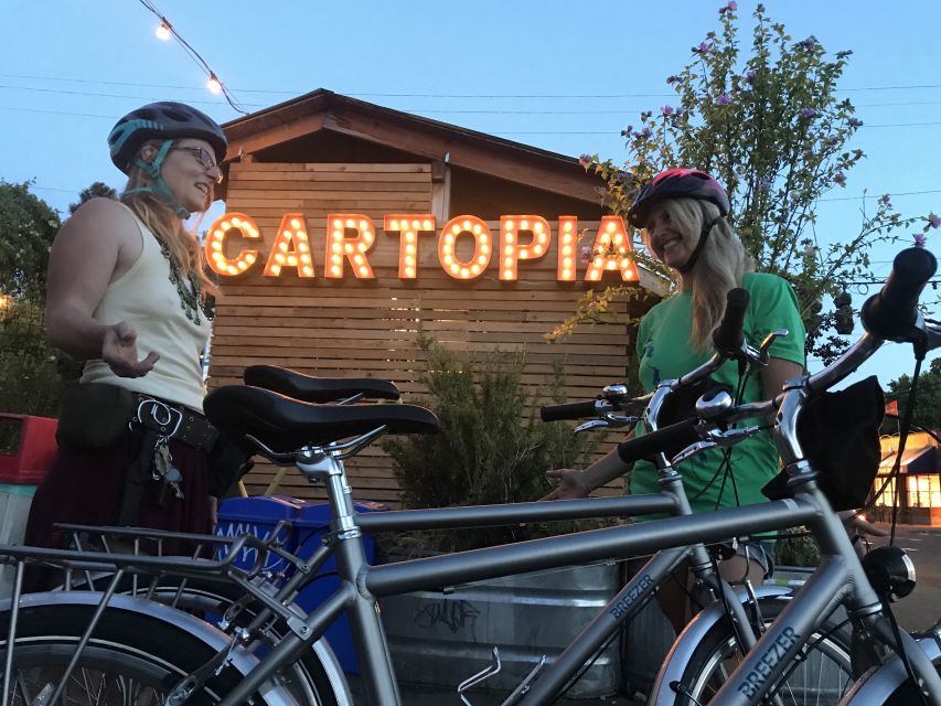 Portland: Food Carts of the Eastside Bike Tour - How the Guide Picks Your Samples (and How to Handle a Lot of Bites)