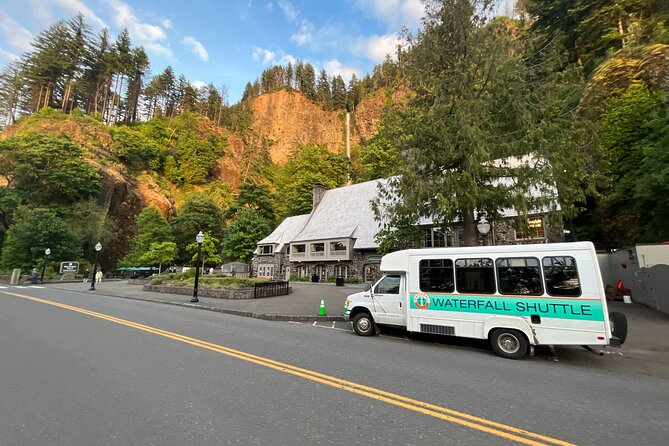 Sunset Tour of Multnomah Falls plus Vista House and Other Falls - Stop 2: Multnomah Falls with reserved front-row parking